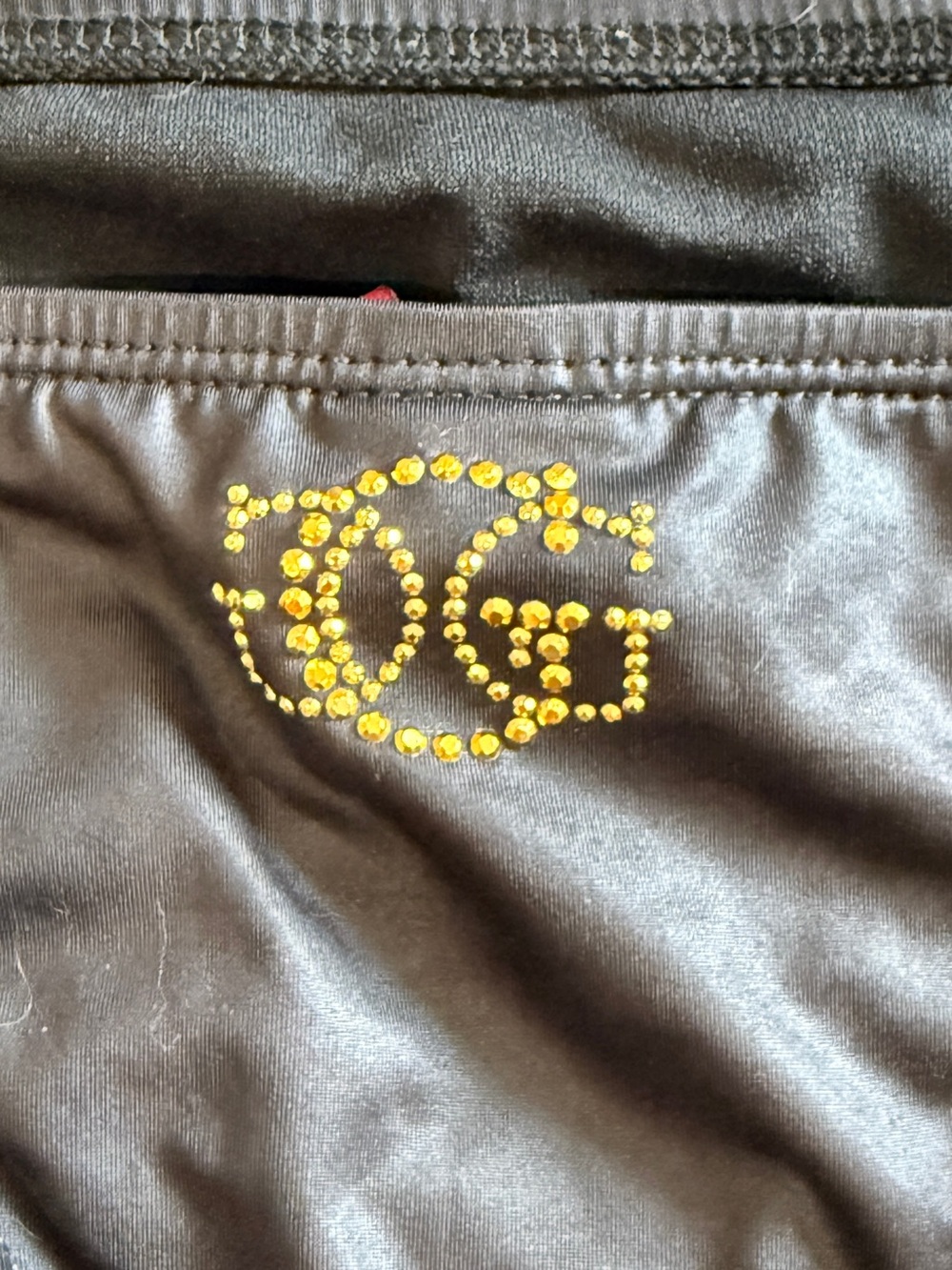 Vintage Y2K Guess Black Chain-Accent Triangle Bikini Set (S) - Picture 4 of 10